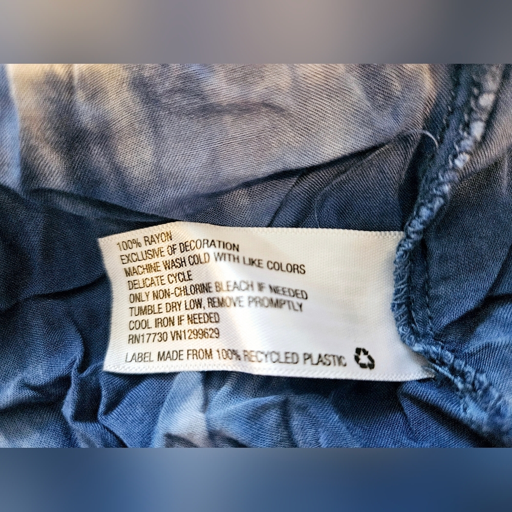 knox Rose Dye Blue Top 4X  NWT Blouse - Picture 8 of 9